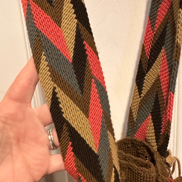 Wayuu bag - brown and light pink - Picture 7 of 13